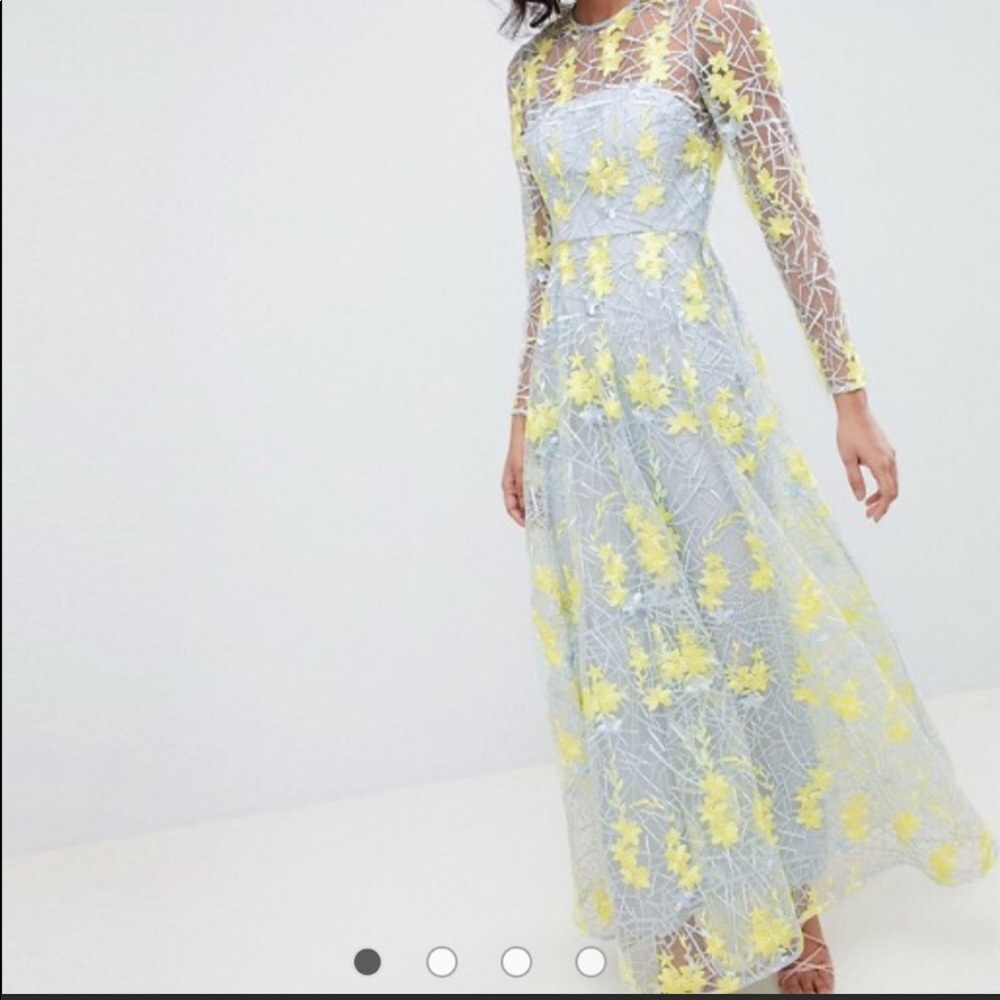 Asos embroidered dress